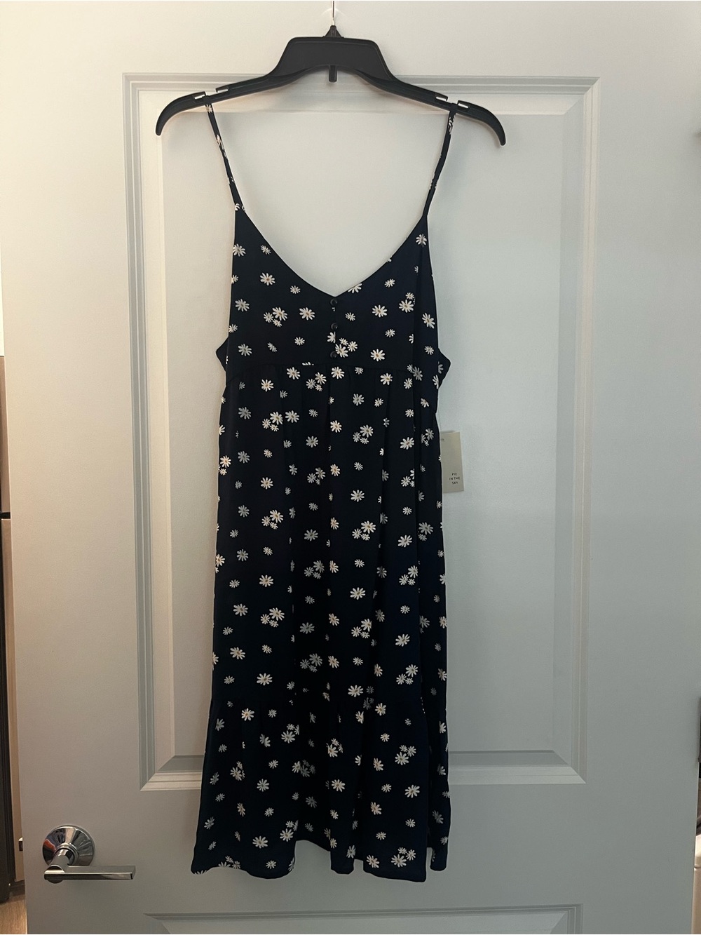 Women's Navy Daisy Slip Dress
